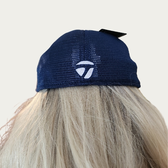 GOLF Sporty TaylorMade Navy BLUE Cap, NWT L/XL - Picture 4 of 8